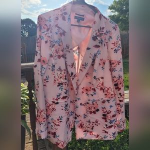 Lane Bryant Blazer Pink Floral Size 18